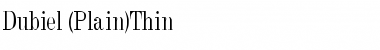 Dubiel (Plain)Thin Regular Font