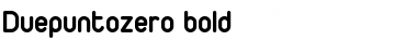 Download Duepuntozero bold Font