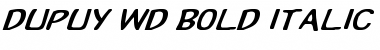 Dupuy Wd BI Bold Italic Font