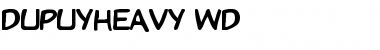 DupuyHeavy Wd Regular Font