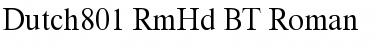 Download Dutch801 RmHd BT Font