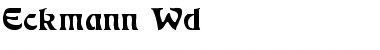 Eckmann Wd Regular Font