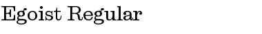 Egoist Regular Font