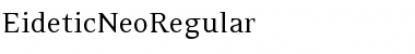 EideticNeoRegular Regular Font