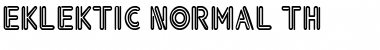 Eklektic-Normal Th Regular Font