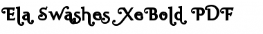 Ela Swashes XeBold Regular Font