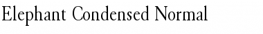 Elephant Condensed Normal Font