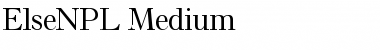ElseNPL-Medium Medium Font