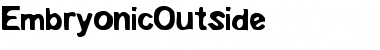 EmbryonicOutside Regular Font