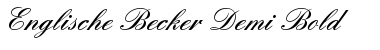 Englische Becker Demi Bold Regular Font