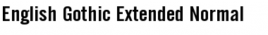 English Gothic-Extended Normal Font