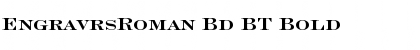 Download EngravrsRoman Bd BT Font