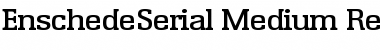 EnschedeSerial-Medium Regular Font