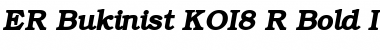 ER Bukinist KOI8-R Bold Italic Font