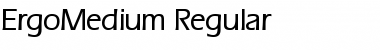 ErgoMedium Regular Font