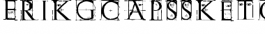 ErikGCapsSketches Regular Font