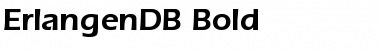 ErlangenDB Bold Font