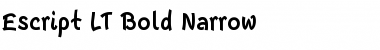 Escript LT BoldNarrow Regular Font