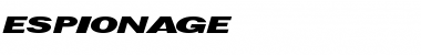 Espionage Regular Font