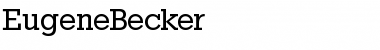EugeneBecker Regular Font