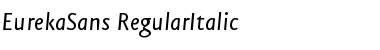 Download EurekaSans-RegularItalic Font