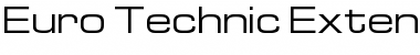 Euro Technic Extended Regular Font