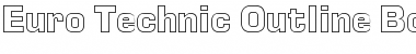 Download Euro Technic Outline Font