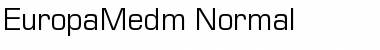 EuropaMedm Normal Font