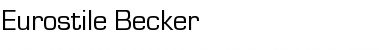 Download Eurostile Becker Font