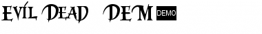 Evil Dead 3 DEMO Regular Font