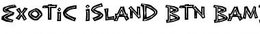 Exotic Island BTN Bamboo Inline Regular Font