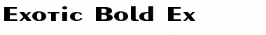 Exotic-Bold Ex Regular Font