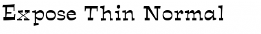 Expose Thin Normal Font