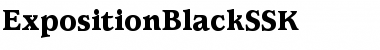 ExpositionBlackSSK Regular Font