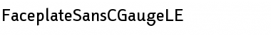 FaceplateSansCGaugeLE Regular Font