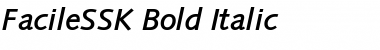 FacileSSK Bold Italic Font