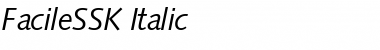 FacileSSK Italic Font