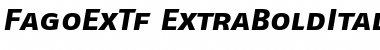 FagoExTf ItalicExtrabold Font