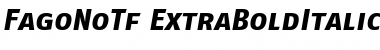 FagoNoTf ItalicExtrabold Font