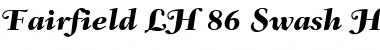 Fairfield LH SwHeavyItalicOsF Italic Font