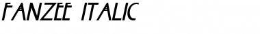 Fanzee Italic Font