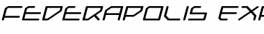Federapolis Expanded Italic Expanded Italic Font