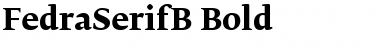 FedraSerifB Regular Font