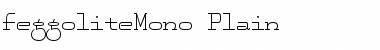 FeggoliteMono Plain Font