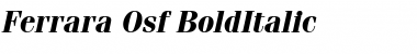 Ferrara-Osf BoldItalic Font