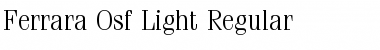 Ferrara-Osf-Light Regular Font