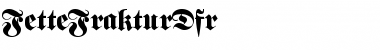 Download FetteFrakturDfr Font