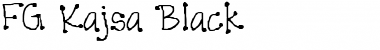 FG Kajsa Black Regular Font