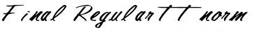 Final Regular Font