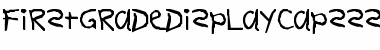 FirstGradeDisplayCapsSSK Regular Font